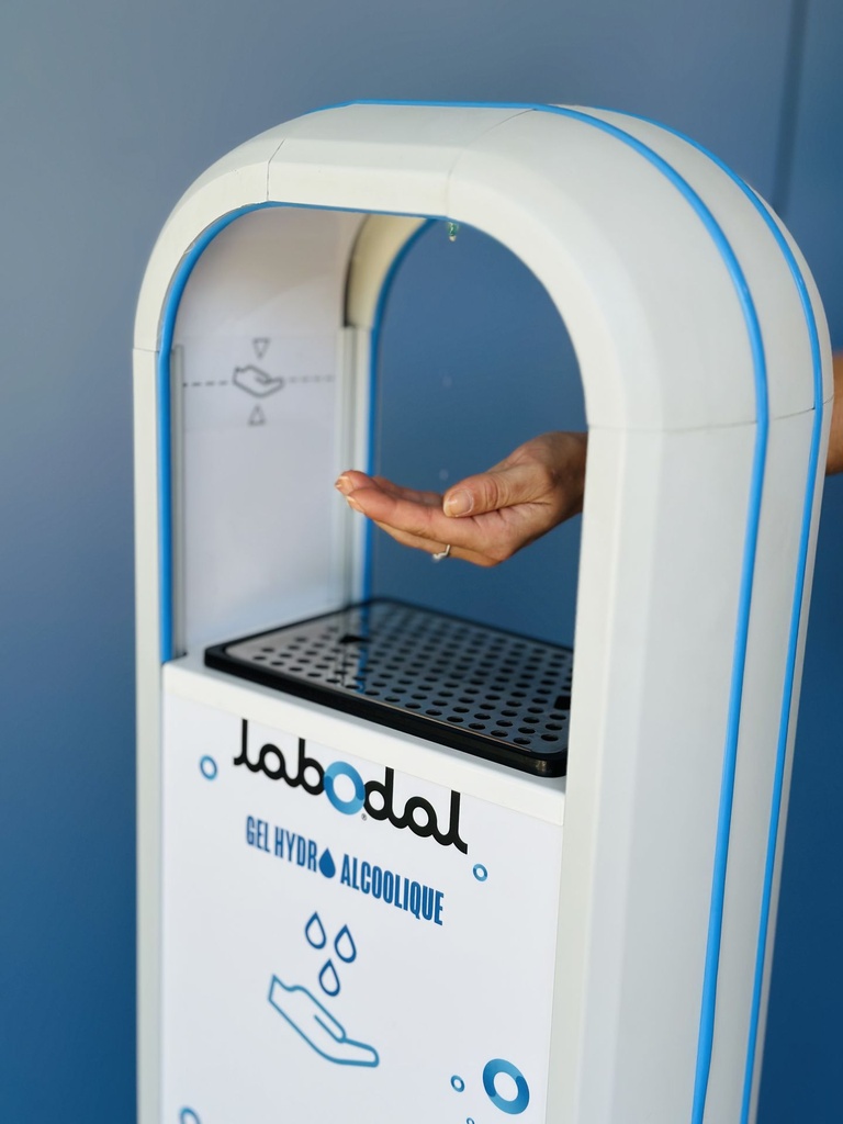 Distributeur complet de gel hydro-alcoolique BIVID - BATTERIE