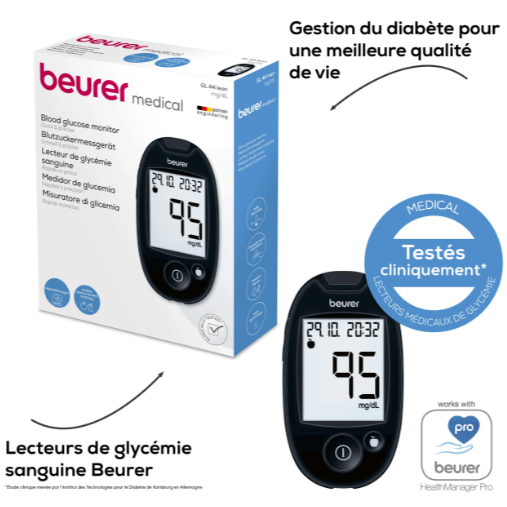 [LECT-GLY-GL44-LEAN] Lecteur de glycémie - GL 44 LEAN mg/dL