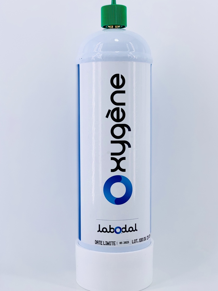 Oxygène médicinal Labodal 110 bar, gaz pour inhalation, en bouteille 2,2L
